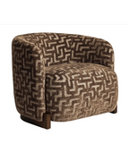 Richmond Interiors Hannah Lounge chair - Brown Labyrinth