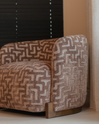 Richmond Interiors Hannah Lounge chair - Brown Labyrinth