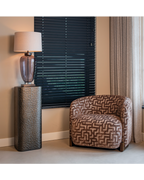 Richmond Interiors Hannah Lounge chair - Brown Labyrinth