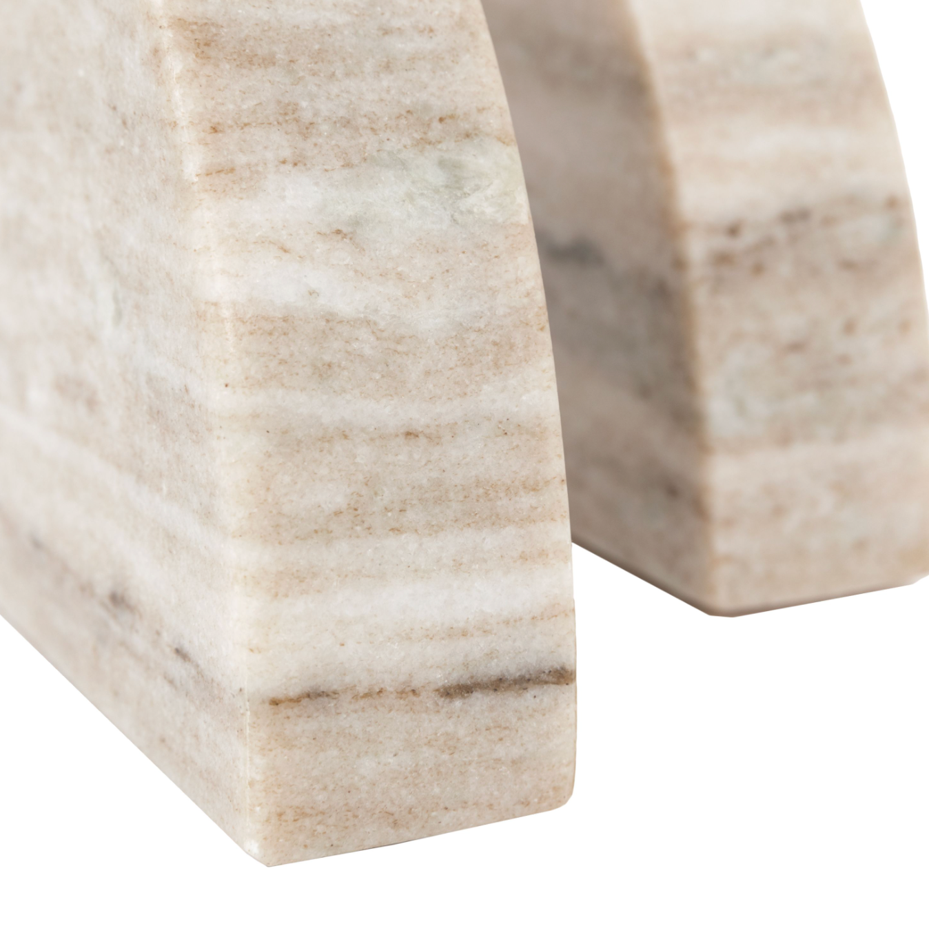 Tamera Marble Set of 2 Bookends Sandstone