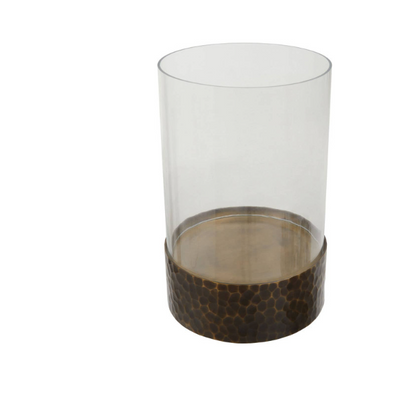 Akola Large Antique Gold Candle Holder