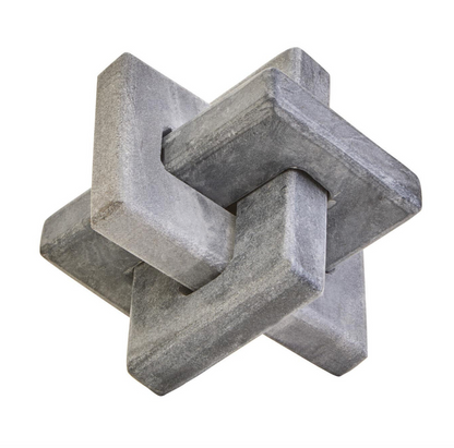 Nason Grey Marble Knot Sculpture