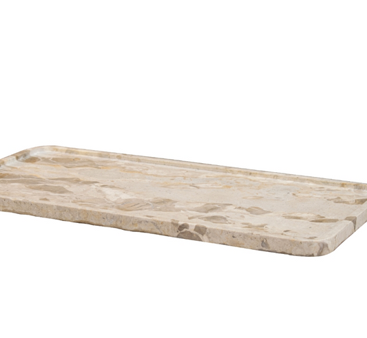 Kiara Plate Beige Marble