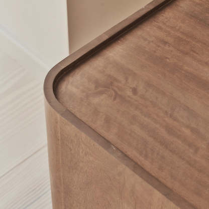 Fairmont  Warm Wood Premium Square Side Table