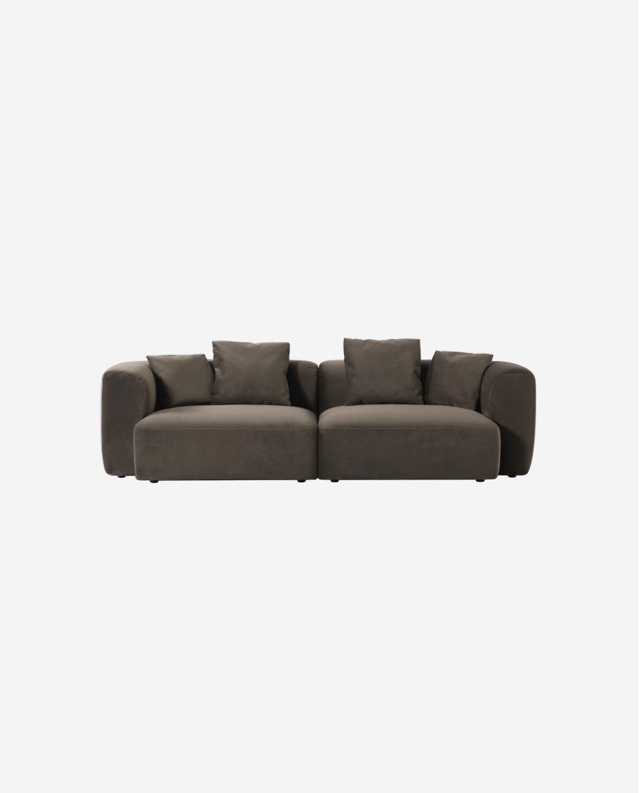 Wicklow Sofa - Brown Velvet