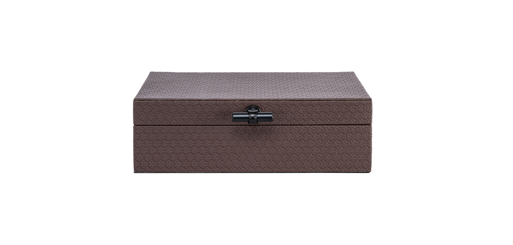 Richmond Interiors Storage Box Billie Dark Brown Large