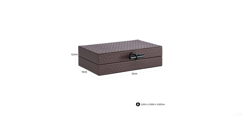 Richmond Interiors Storage box Billie dark Brown Small
