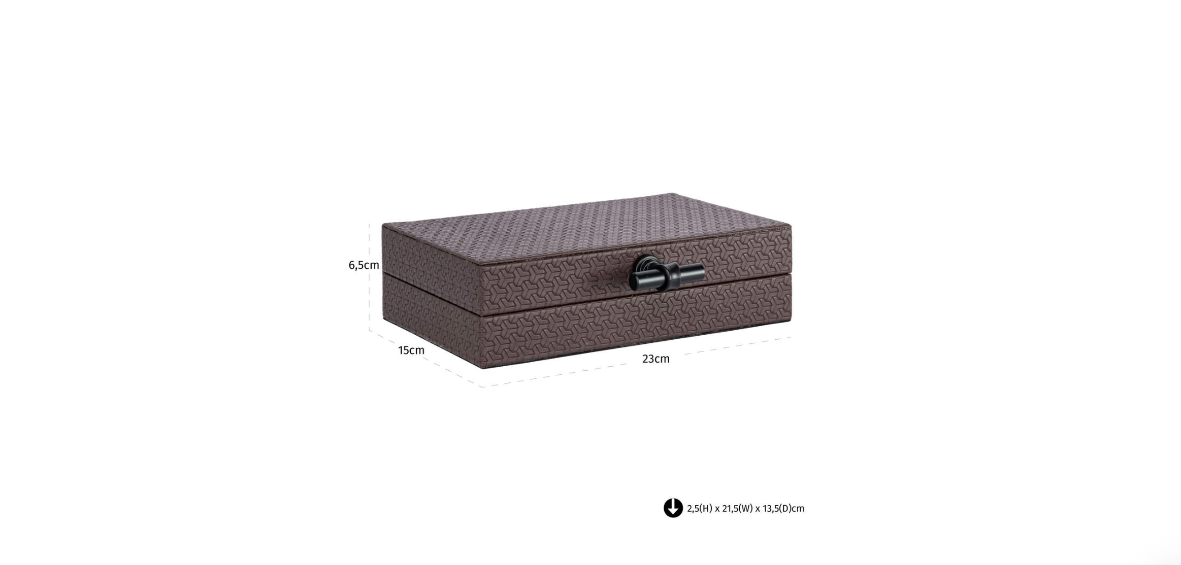 Richmond Interiors Storage box Billie dark Brown Small