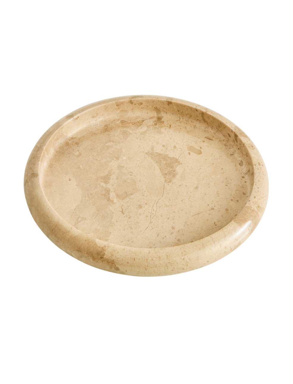 Zoro Cream Marble Round Tray