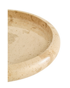 Zoro Cream Marble Round Tray