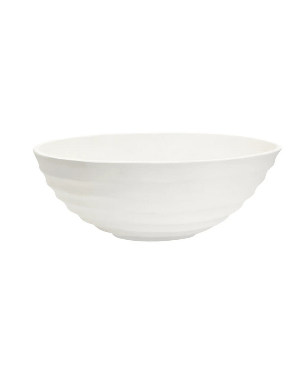 Mira Ivory Finish Rippled Bowl