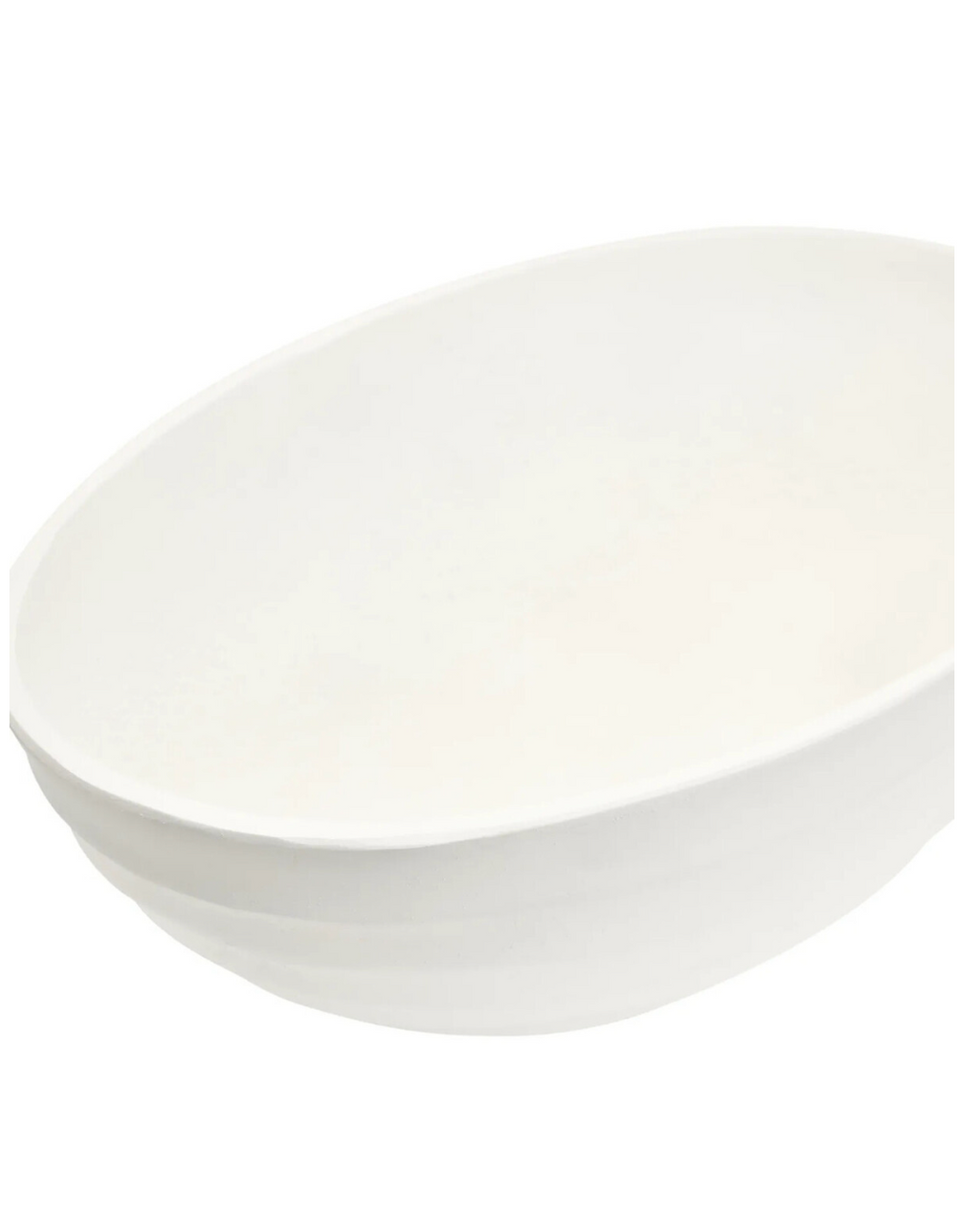 Mira Ivory Finish Rippled Bowl