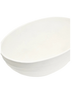 Mira Ivory Finish Rippled Bowl