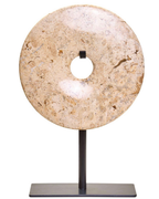Zoro Large Speckled Marble Round 20 cm disc Sculpture