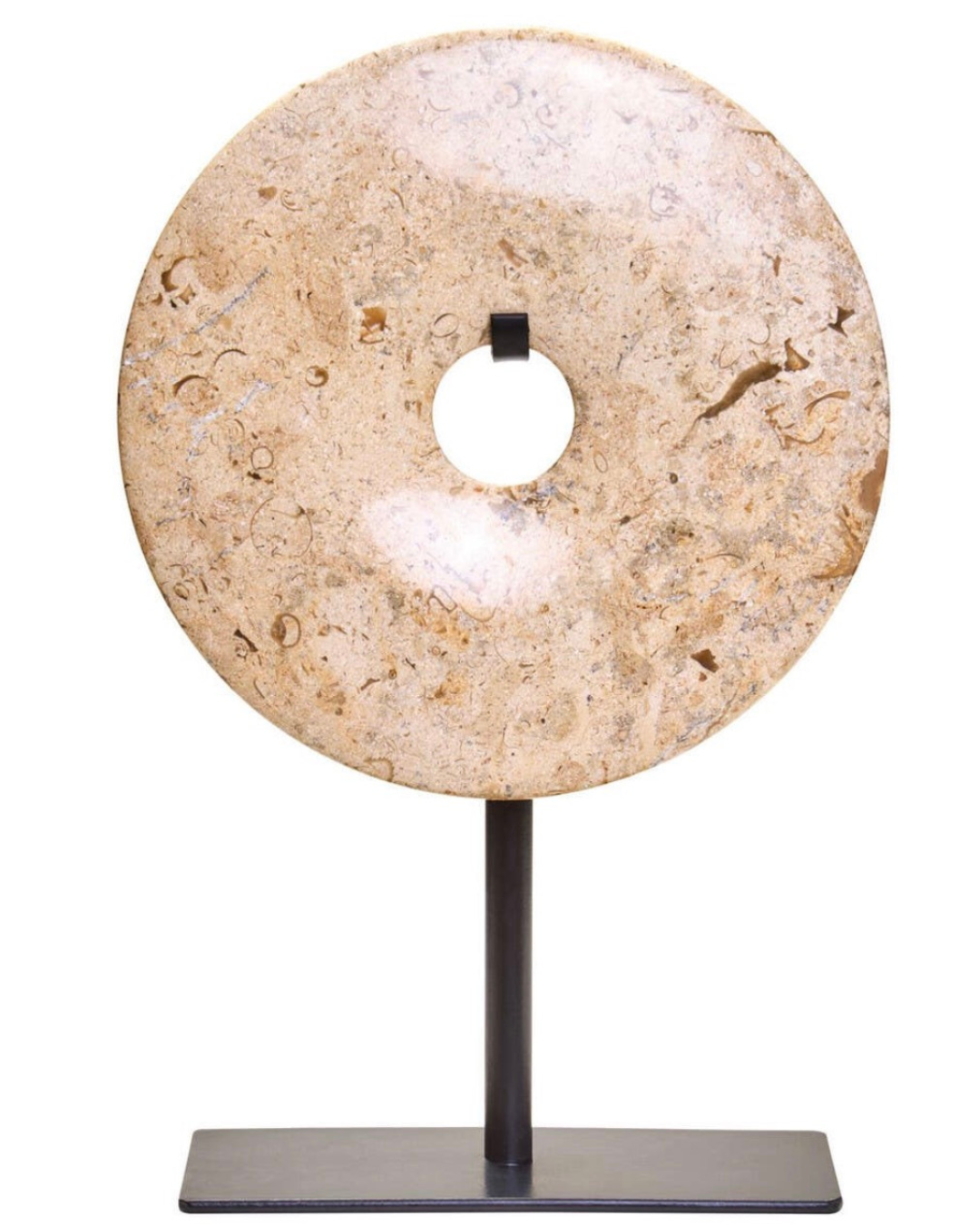 Zoro Large Speckled Marble Round 20 cm disc Sculpture