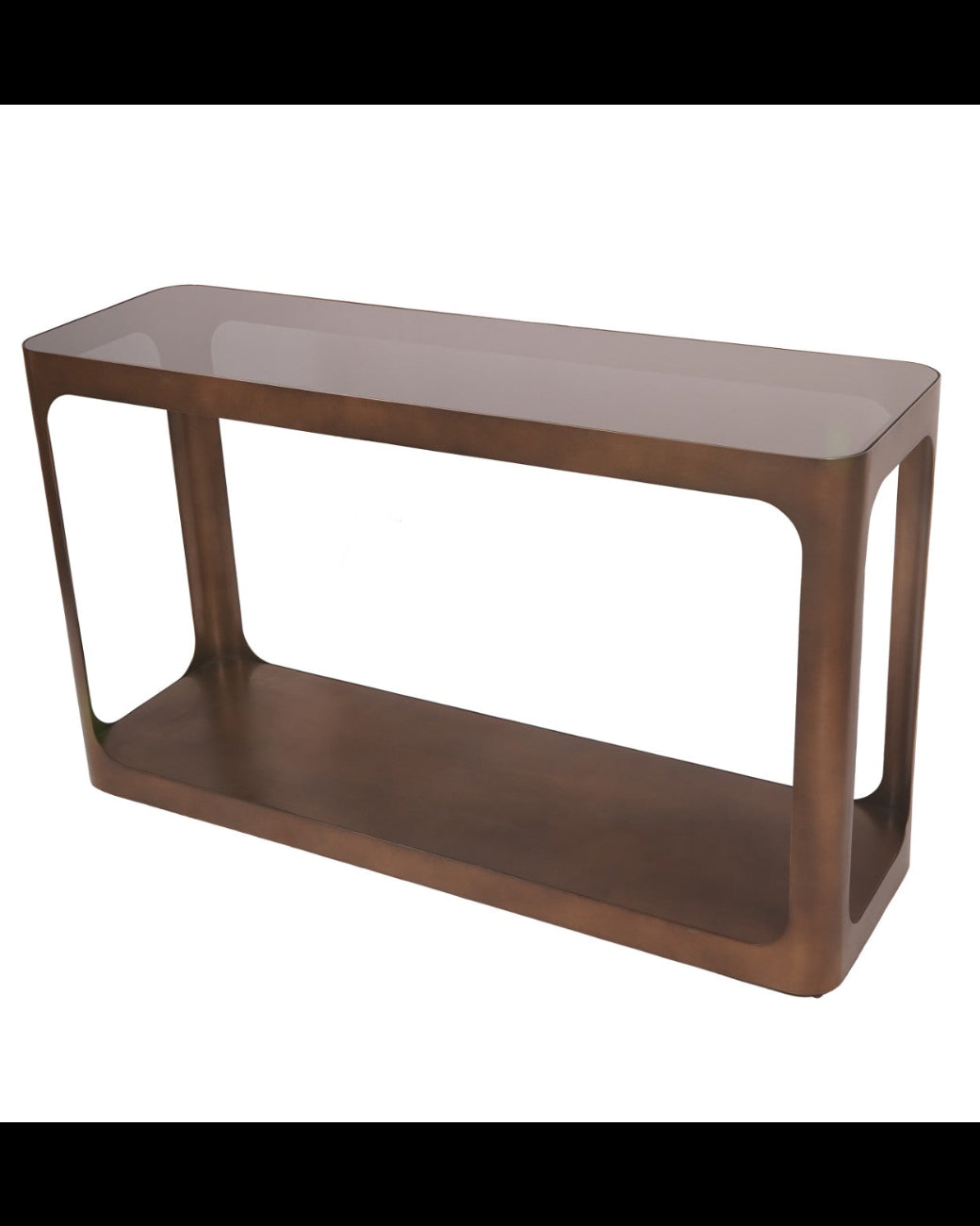 Thorpe Metal and Glass Console Table