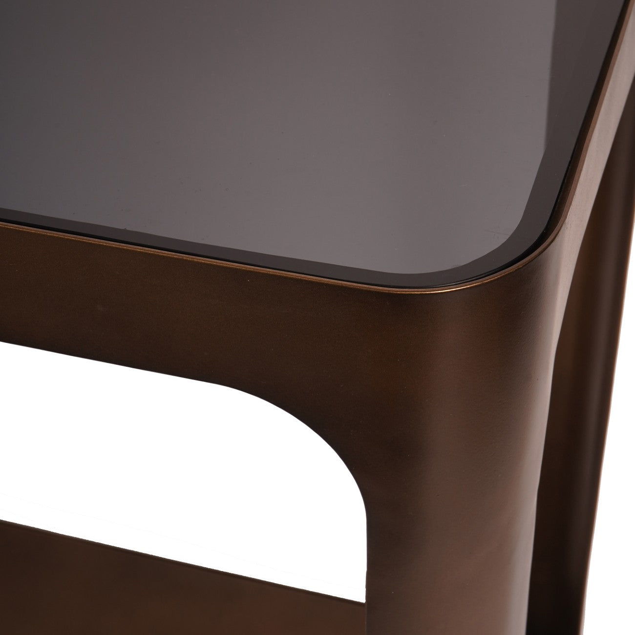 Thorpe Metal and Glass Console Table