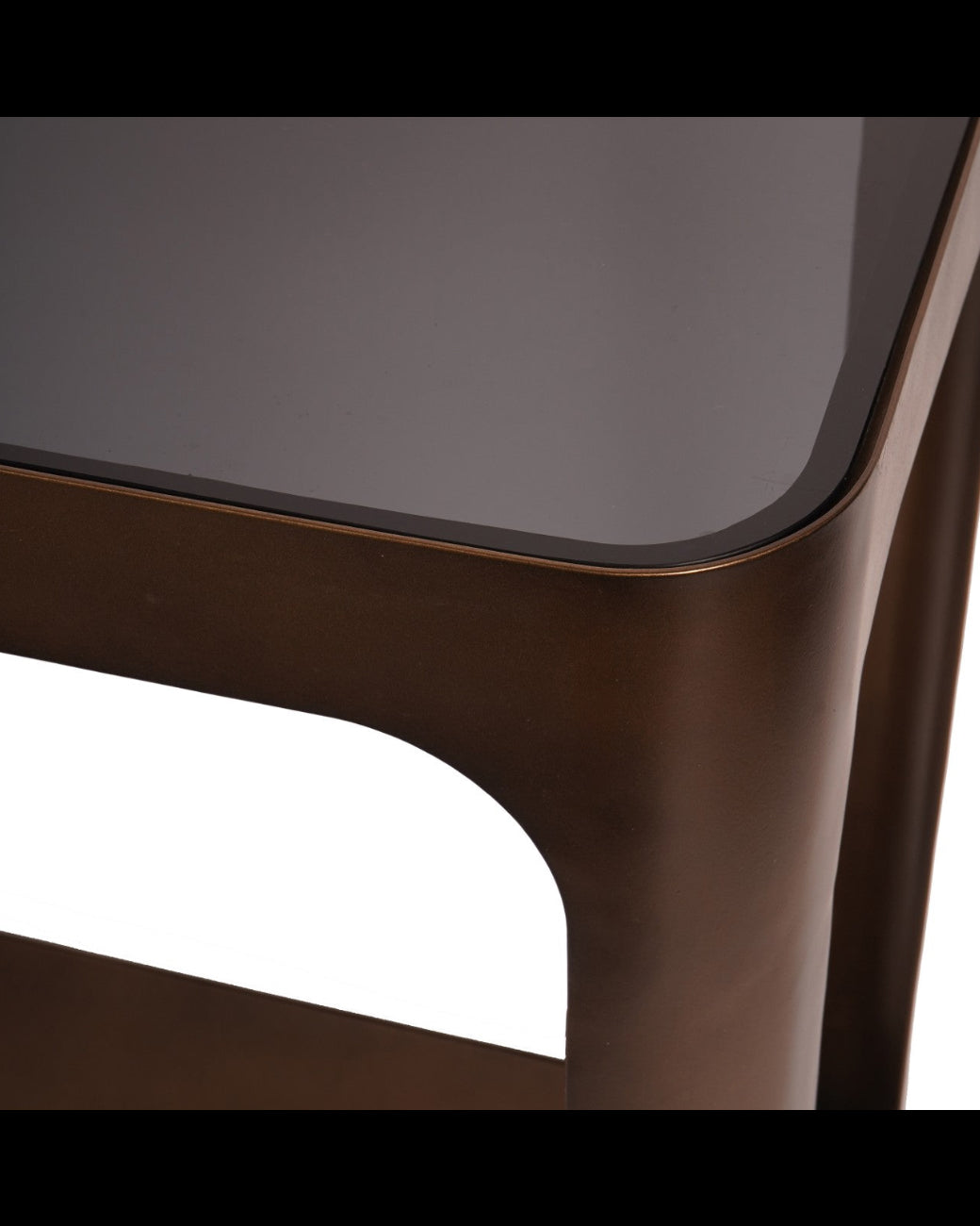 Thorpe Metal and Glass Console Table
