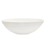 Mira Ivory Finish Rippled Bowl