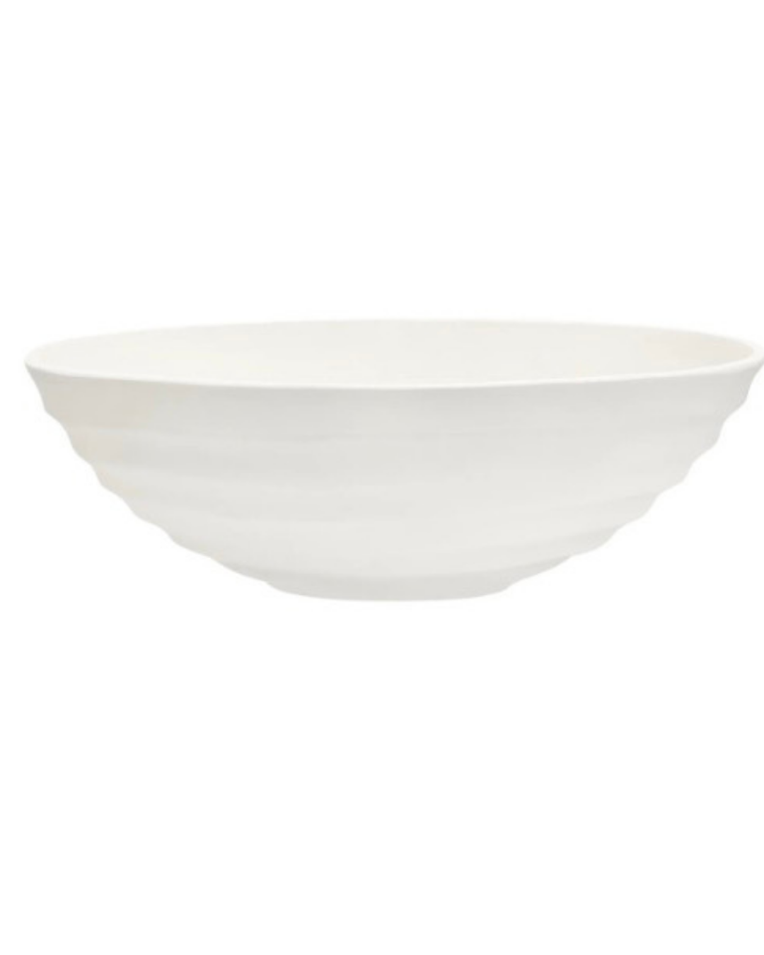 Mira Ivory Finish Rippled Bowl