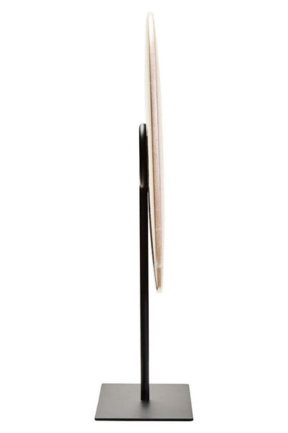 Zoro Large Cream Marble Disc Sculpture