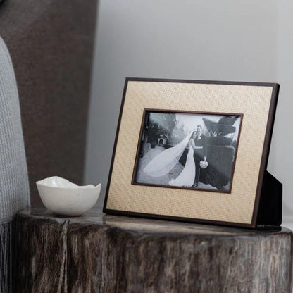 Sophie Paterson Rattan Frame 8x10" - Alabaster