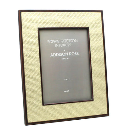 Sophie Paterson Rattan Frame 5x7" - Alabaster