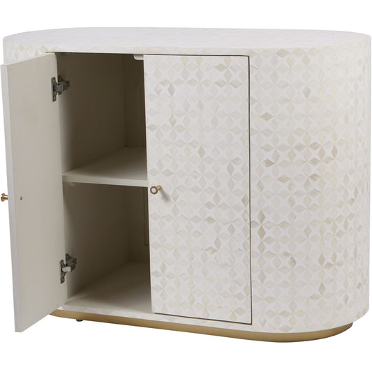 Aspen Bone Inlay Two Door Cabinet