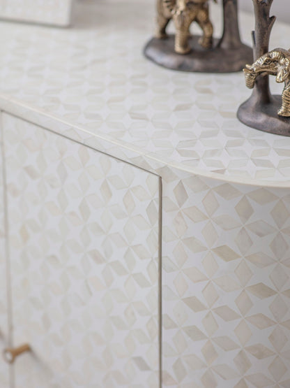 Aspen Bone Inlay Two Door Cabinet