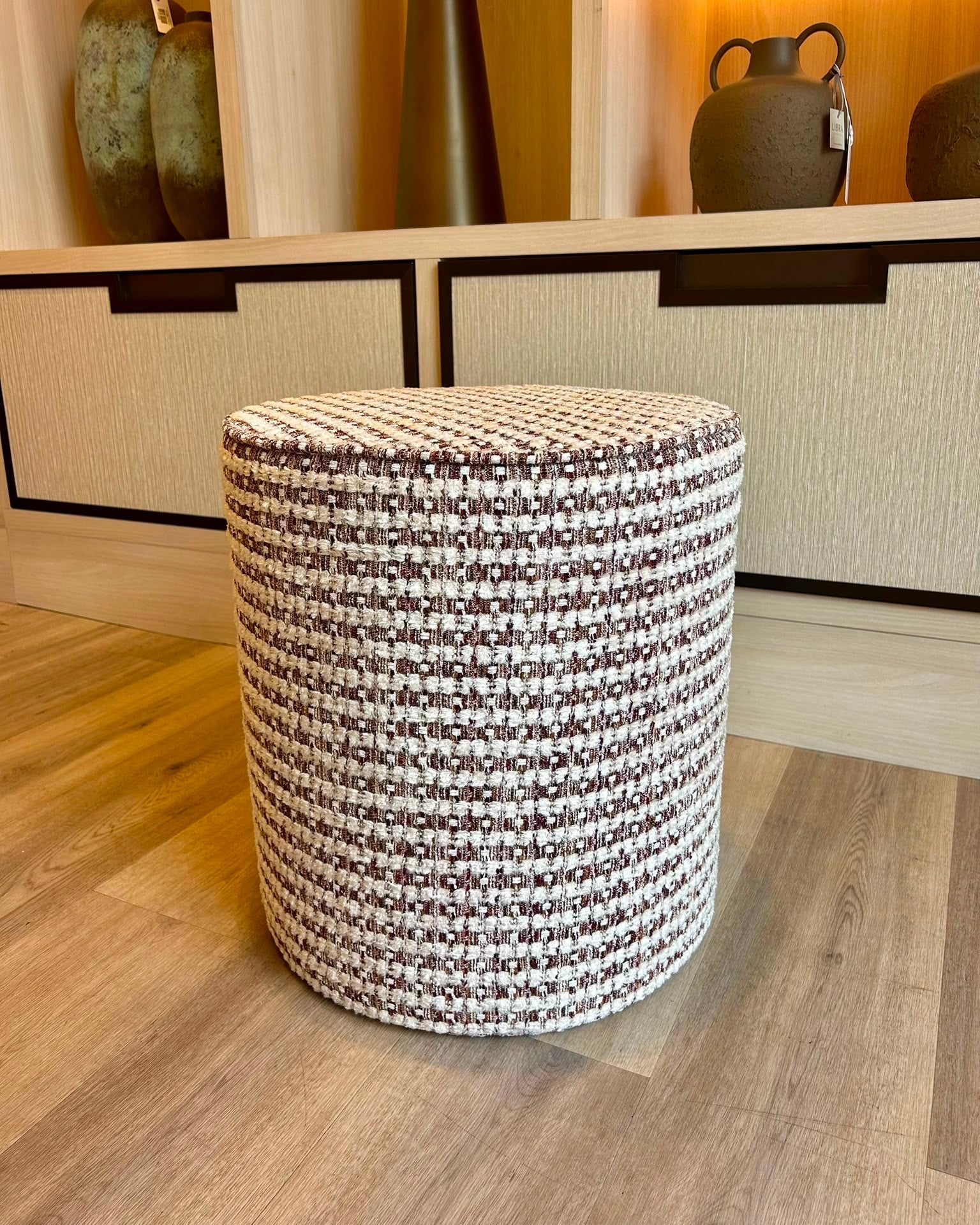 Tweed Round Stool 40cm