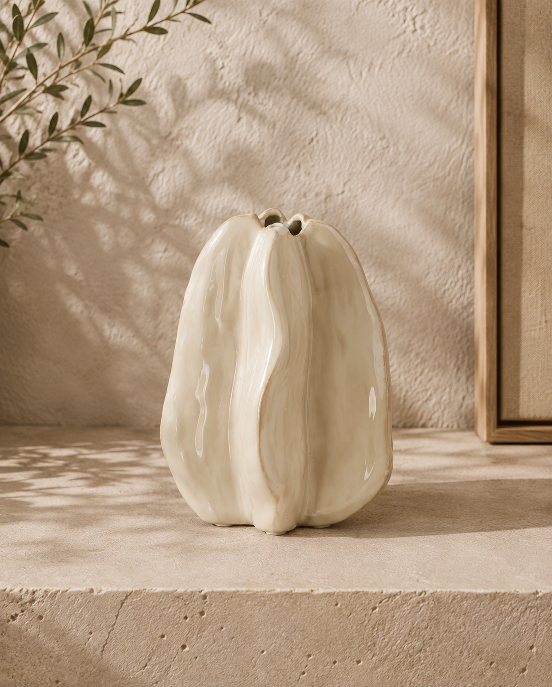 Idrija Medium Vase - Off White