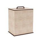 Sophie Paterson Ecru Faux Shagreen Bin