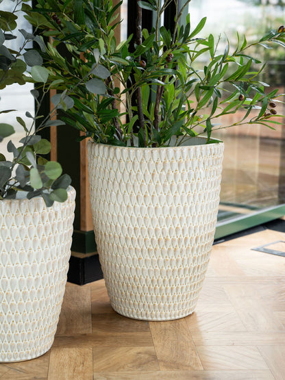 Mediterranean Reactive Glaze Ceramic XL Planter