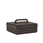 Sophie Paterson Small Anthracite Faux Shagreen Box