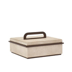 Sophie Paterson Small Ecru Faux Shagreen Box