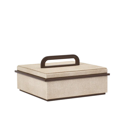 Sophie Paterson Small Ecru Faux Shagreen Box