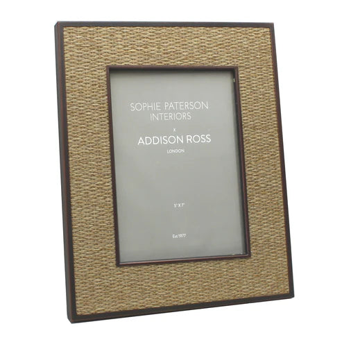 Sophie Paterson Rattan Frame 5x7" - Wheat